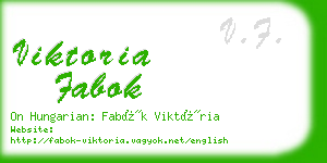 viktoria fabok business card